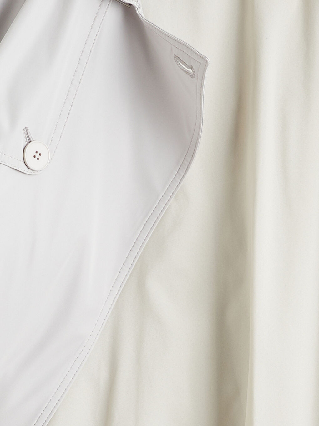 Bej Standart Kalıp Ceket Yaka Gabardin Erkek Trençkot-6