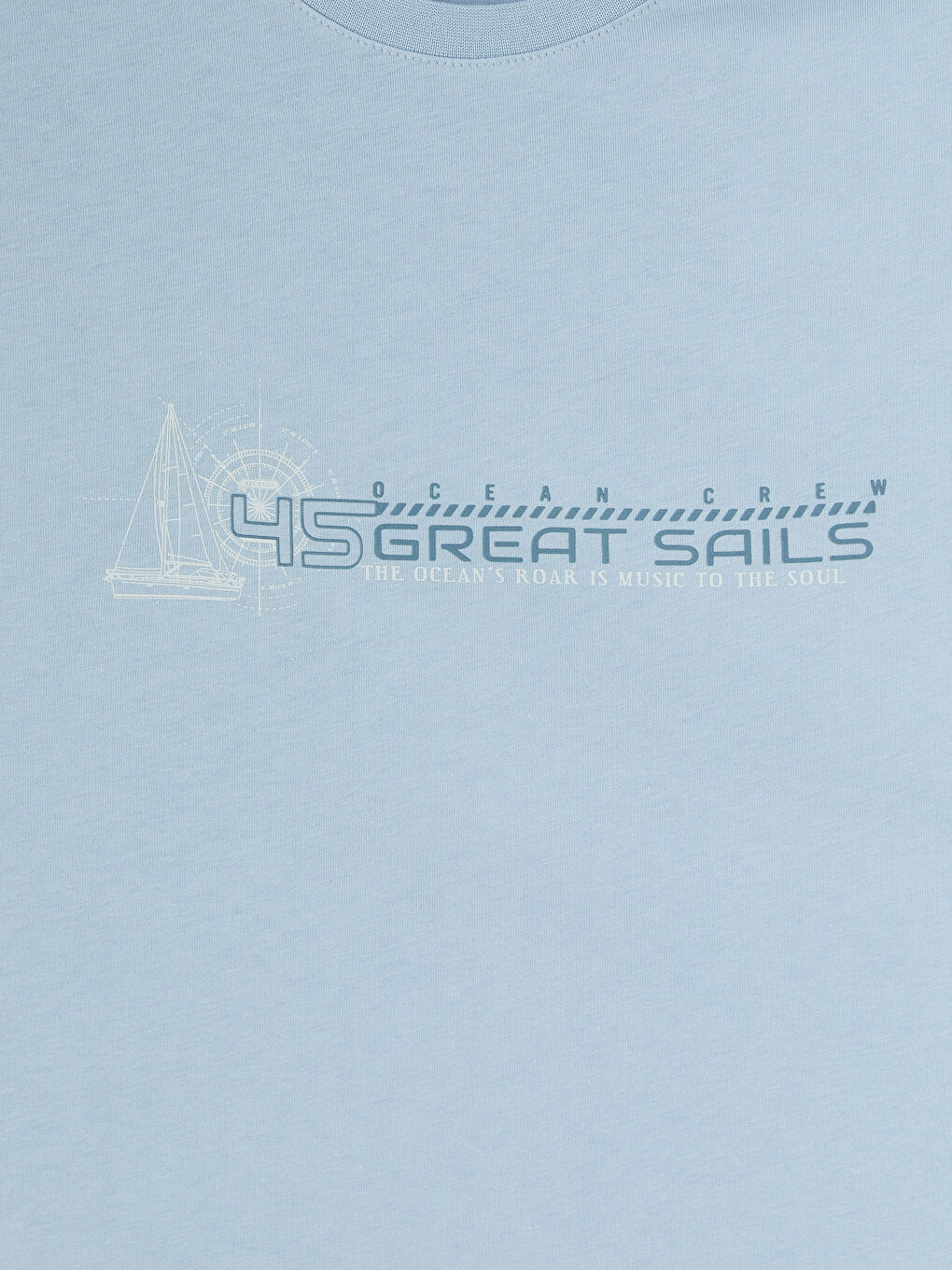 Mavi Bisiklet Yaka Baskılı Penye Erkek Kolsuz Tişört-2