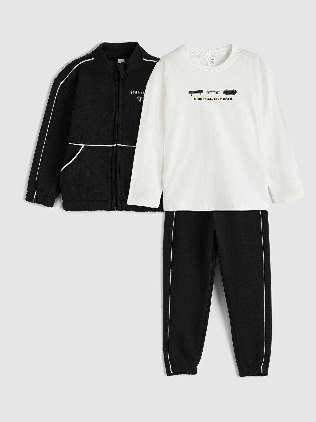Boy BLACK Tracksuit Set