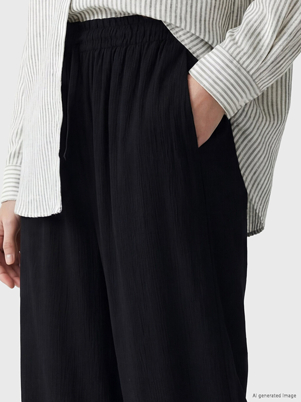 Damenhose mit elastischem Bund-2
