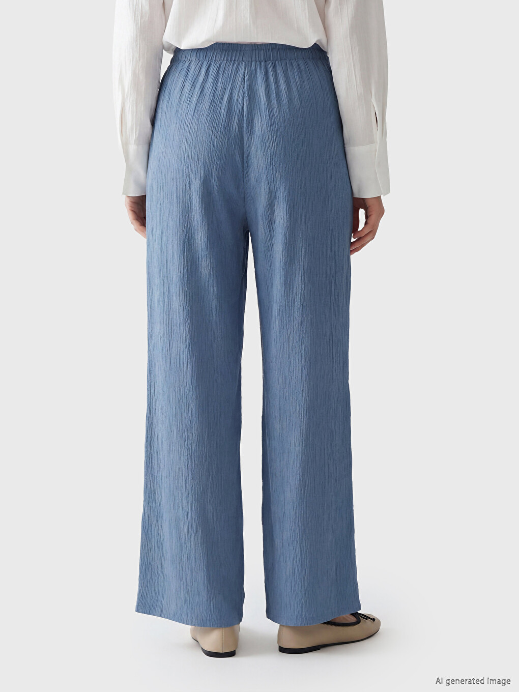 Elastic Waist Women's Trousers-2