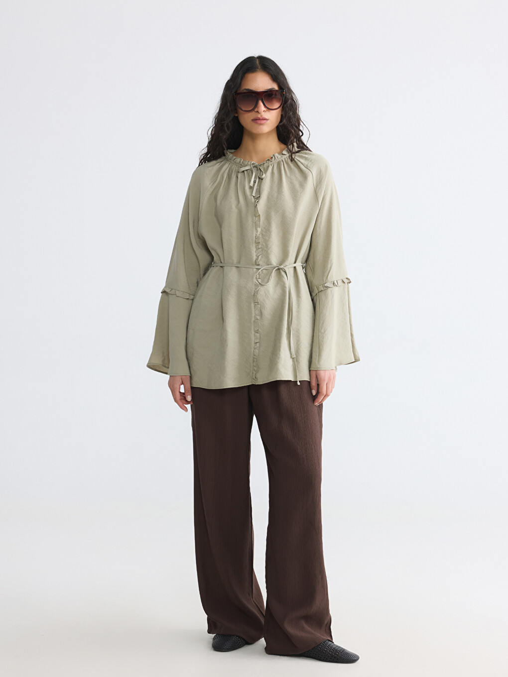 Elastic Waist Women's Trousers