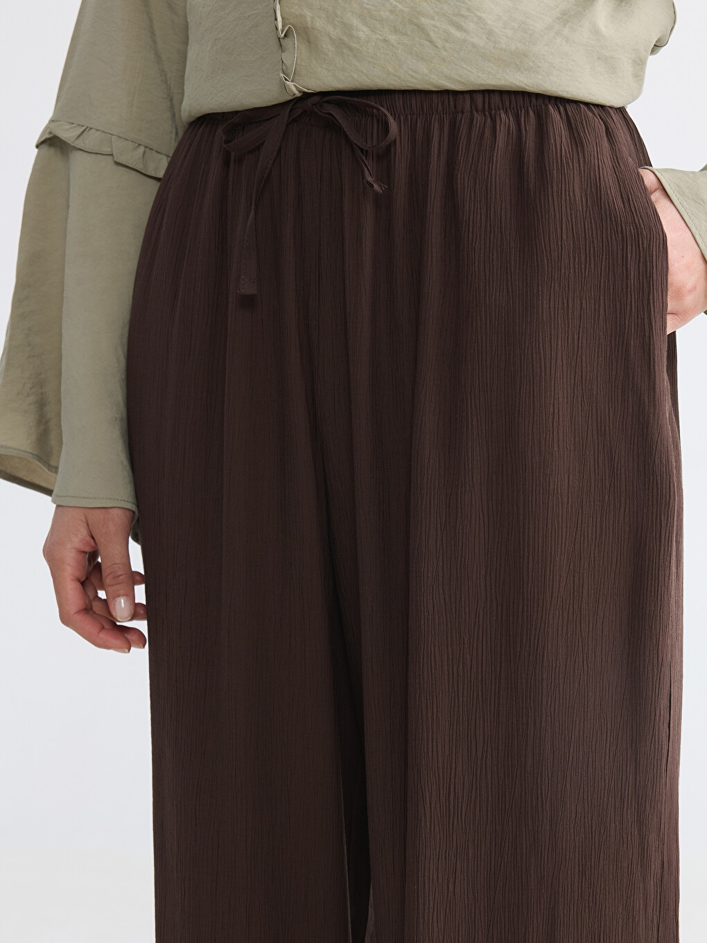 Elastic Waist Women's Trousers-2