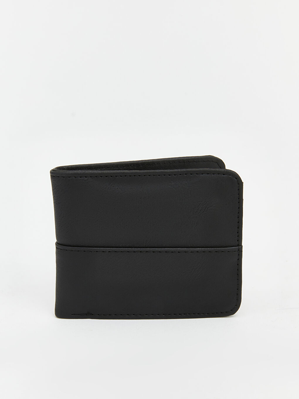 Siyah Deri Görünümlü Erkek Cüzdan