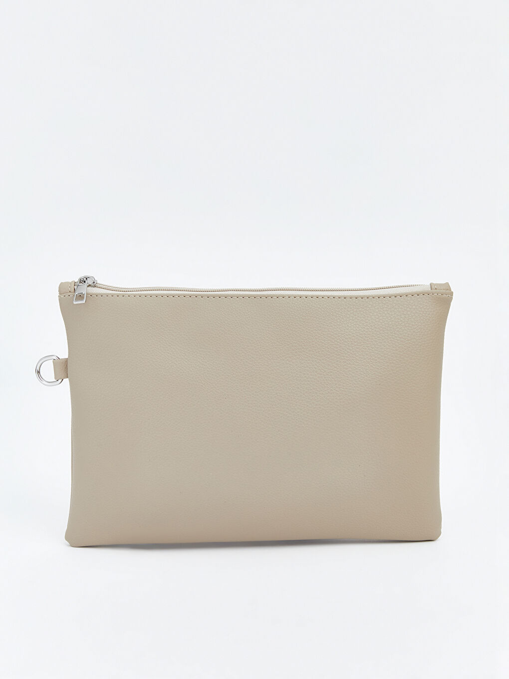 Bej Deri Görünümlü Kadın El Çantası