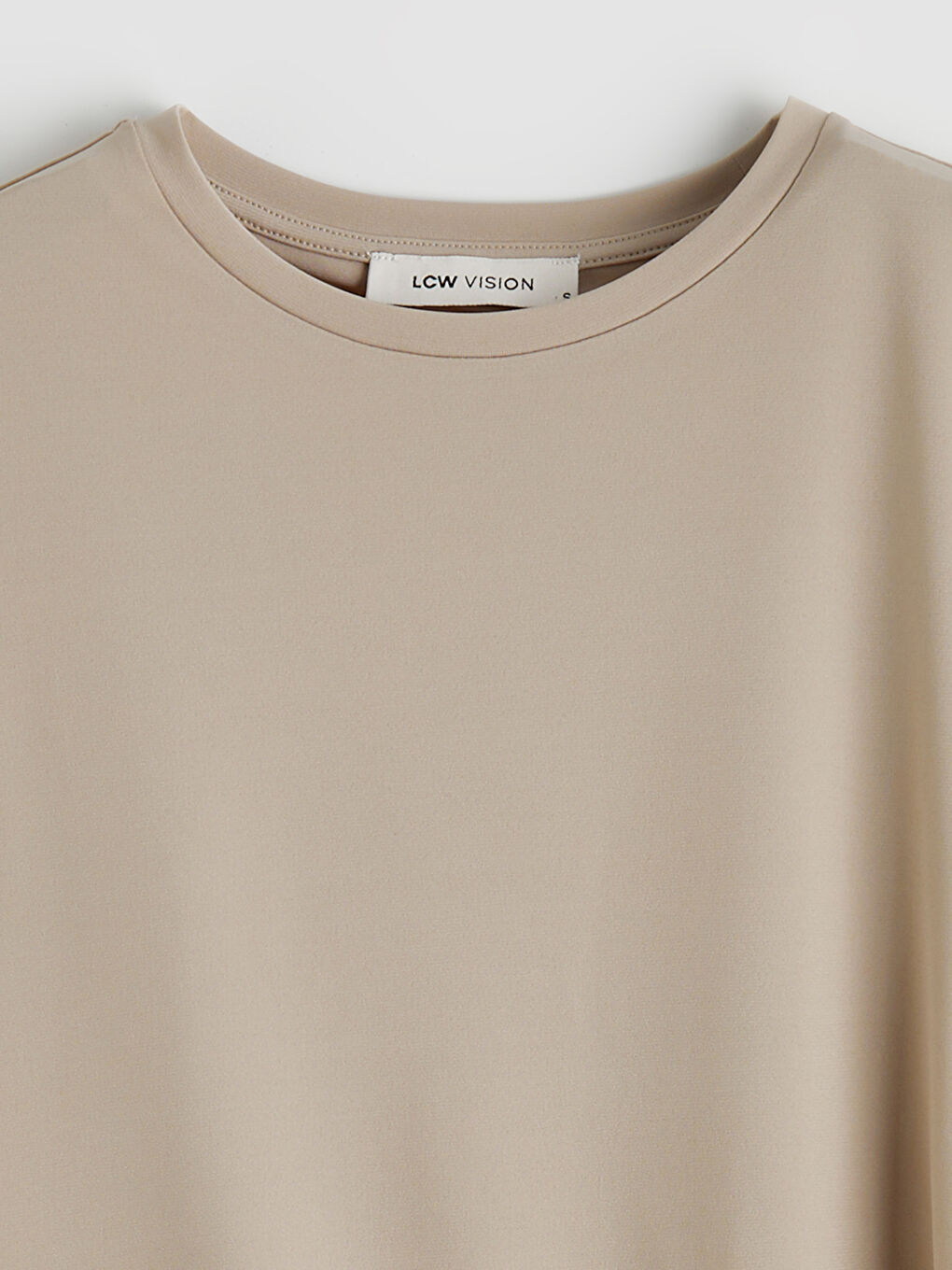 Crew Neck Ruched Women's T-Shirt-1