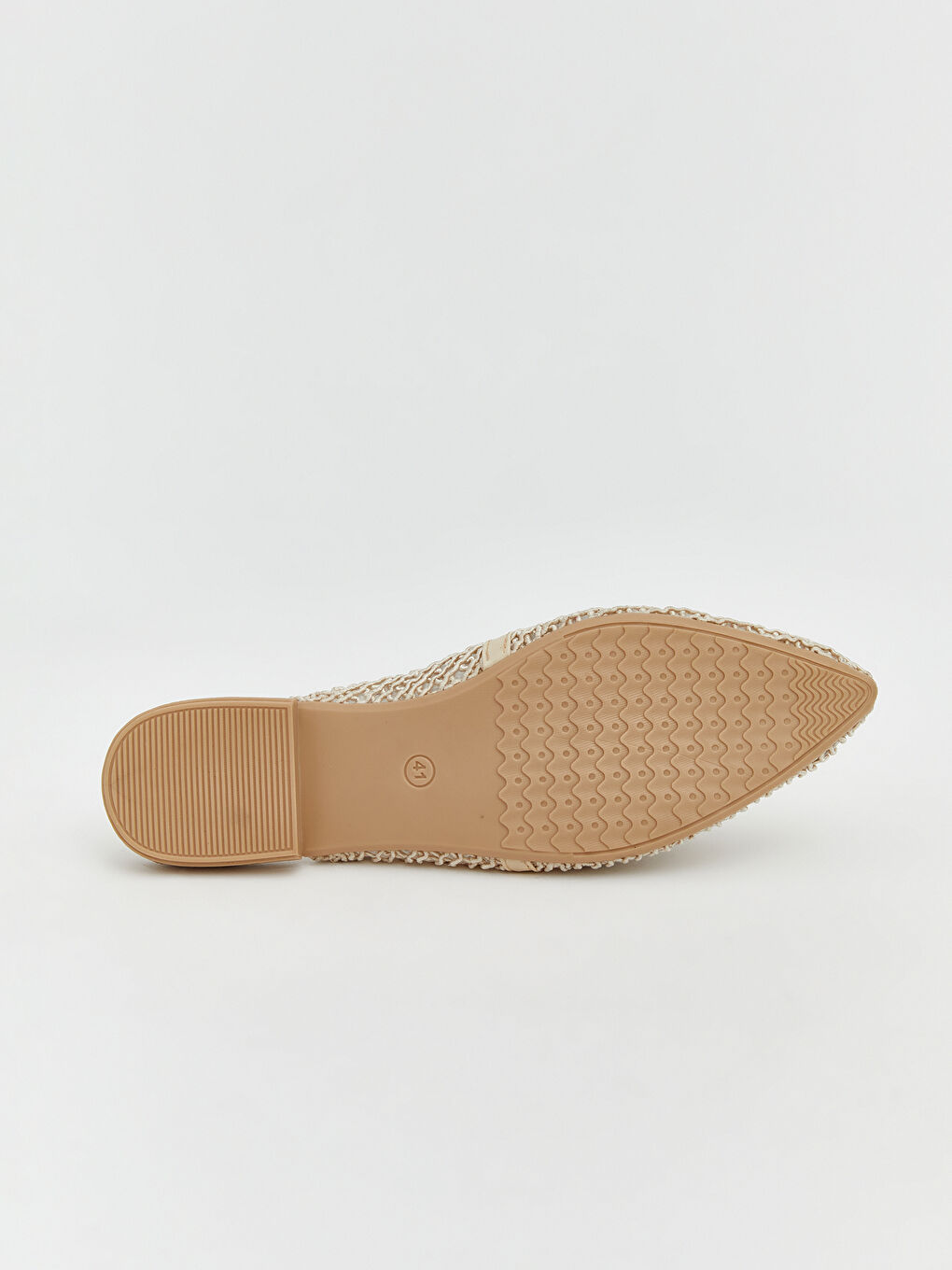 Bej Sivri Burun Kadın Terlik-3