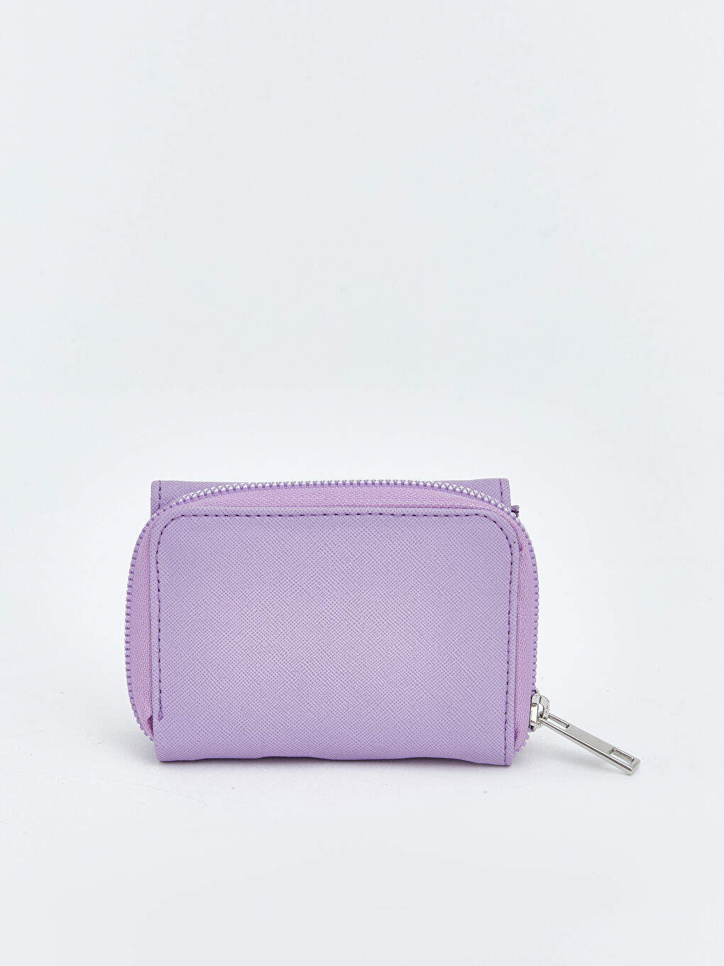 Lila Deri Görünümlü Kadın Cüzdan-1