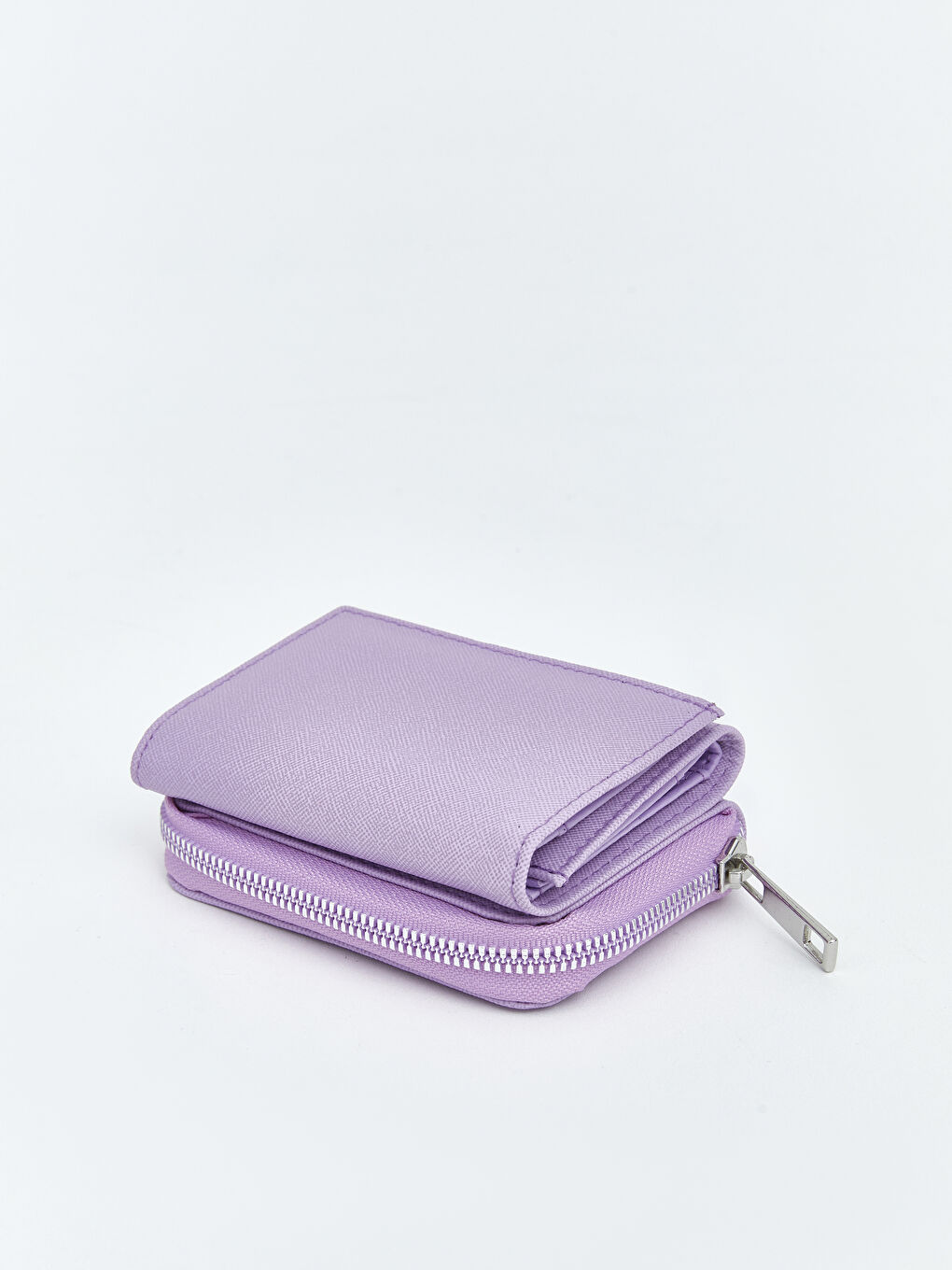 Lila Deri Görünümlü Kadın Cüzdan-2