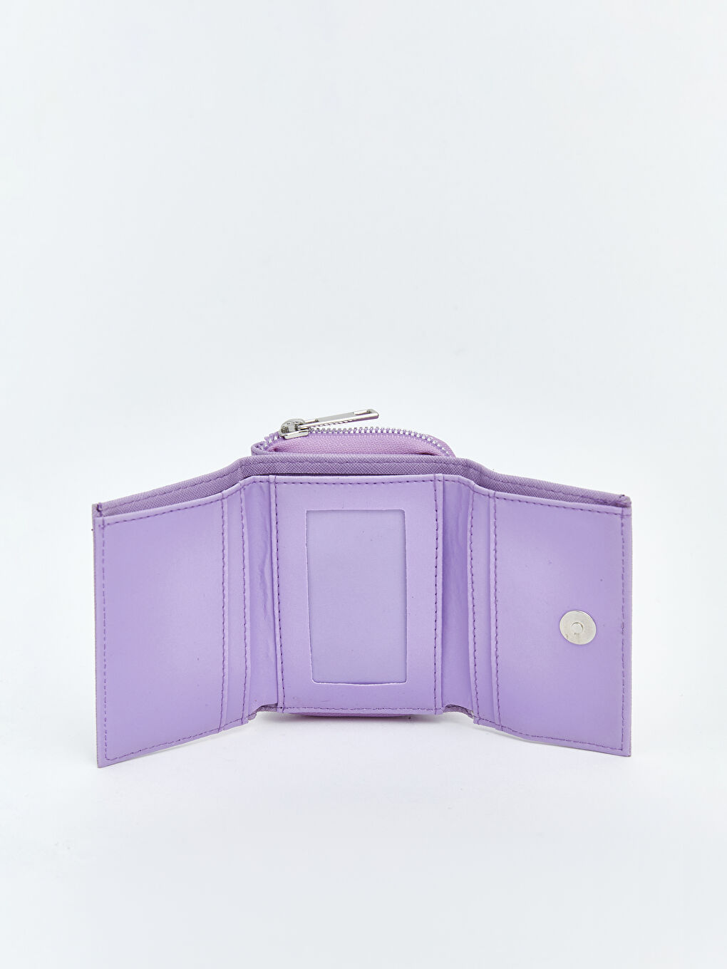 Lila Deri Görünümlü Kadın Cüzdan-4