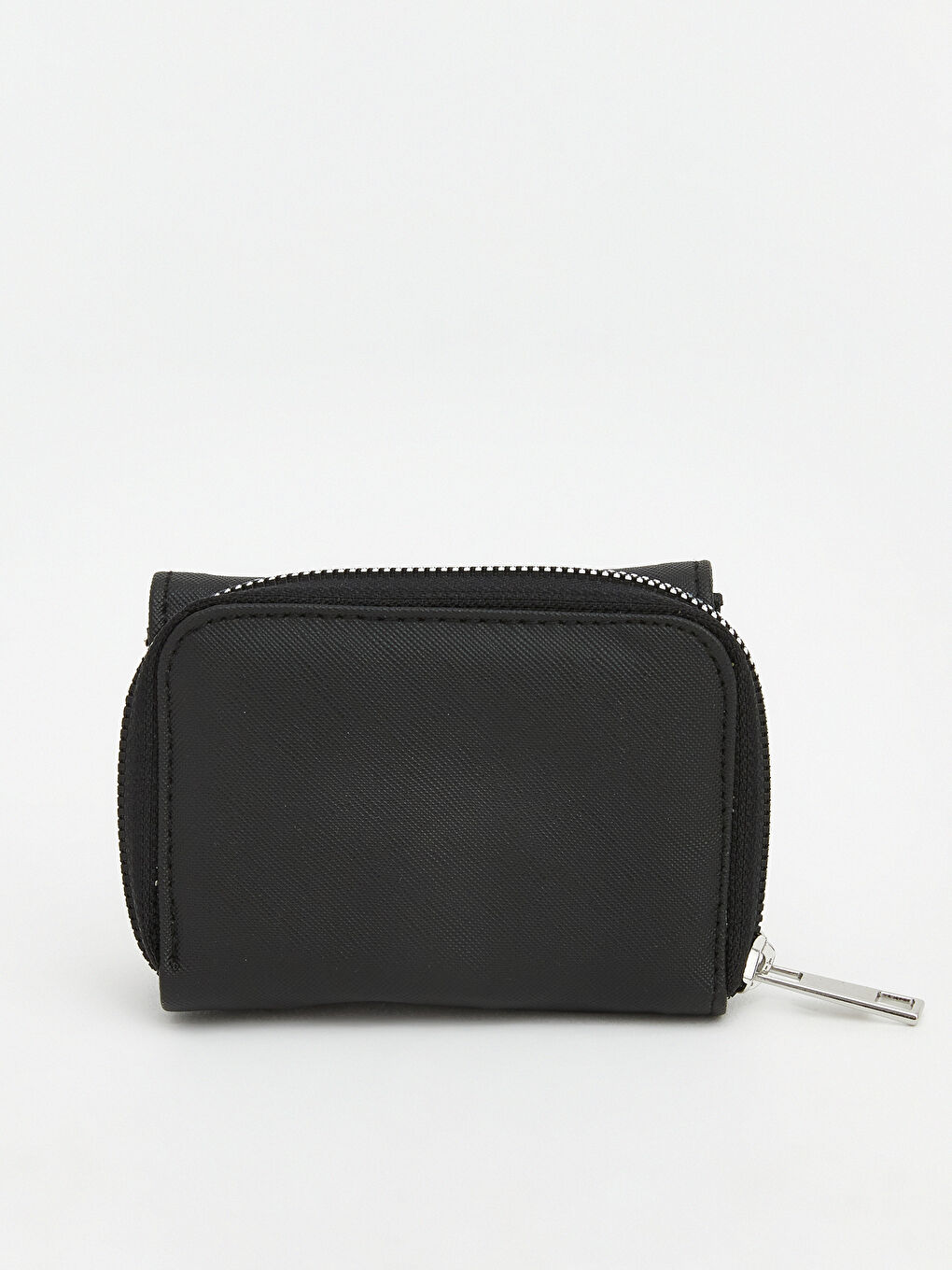 Siyah Deri Görünümlü Kadın Cüzdan-4