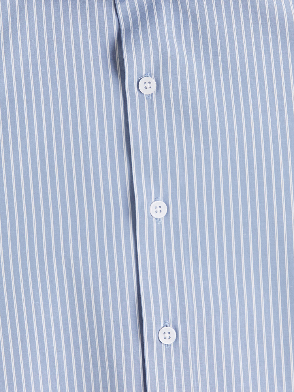 Lacivert Regular Fit Çizgili Poplin Erkek Gömlek-1