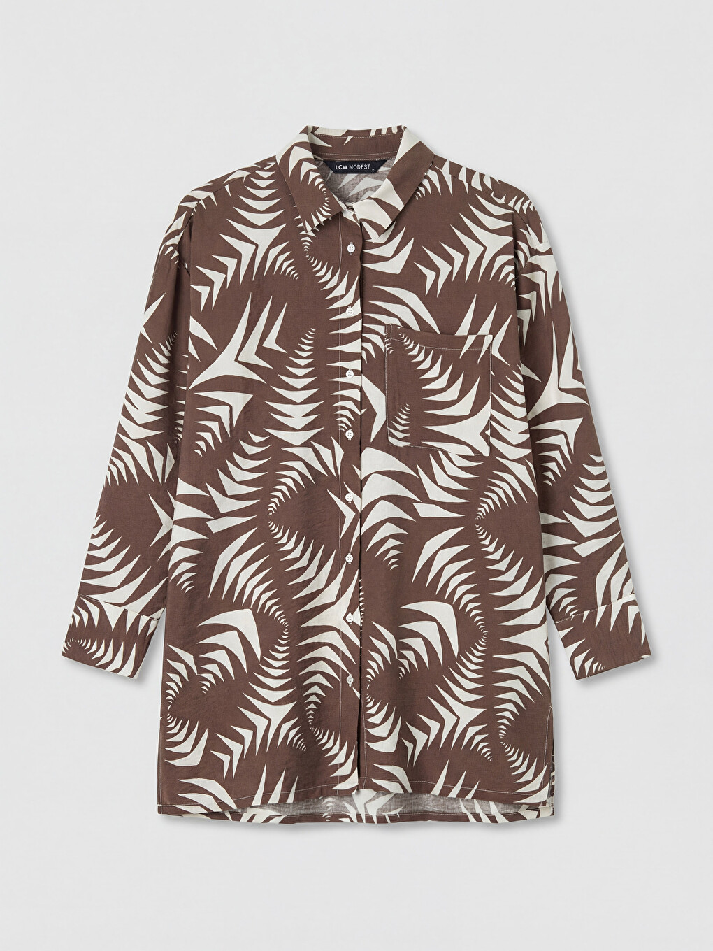 Woman Brown Shirt Tunic-4