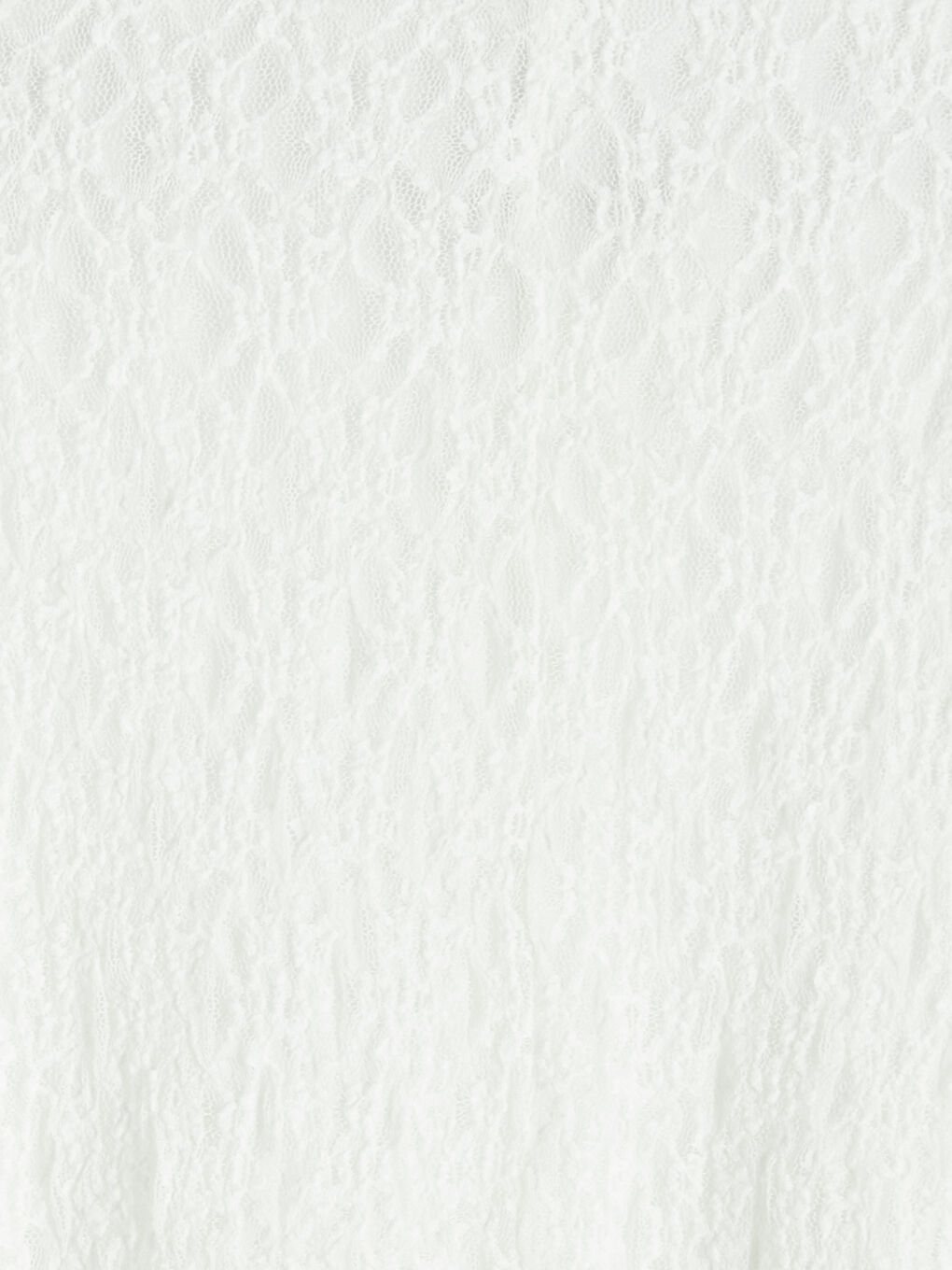 Ekru Beli Lastikli Dantelli Etek-2