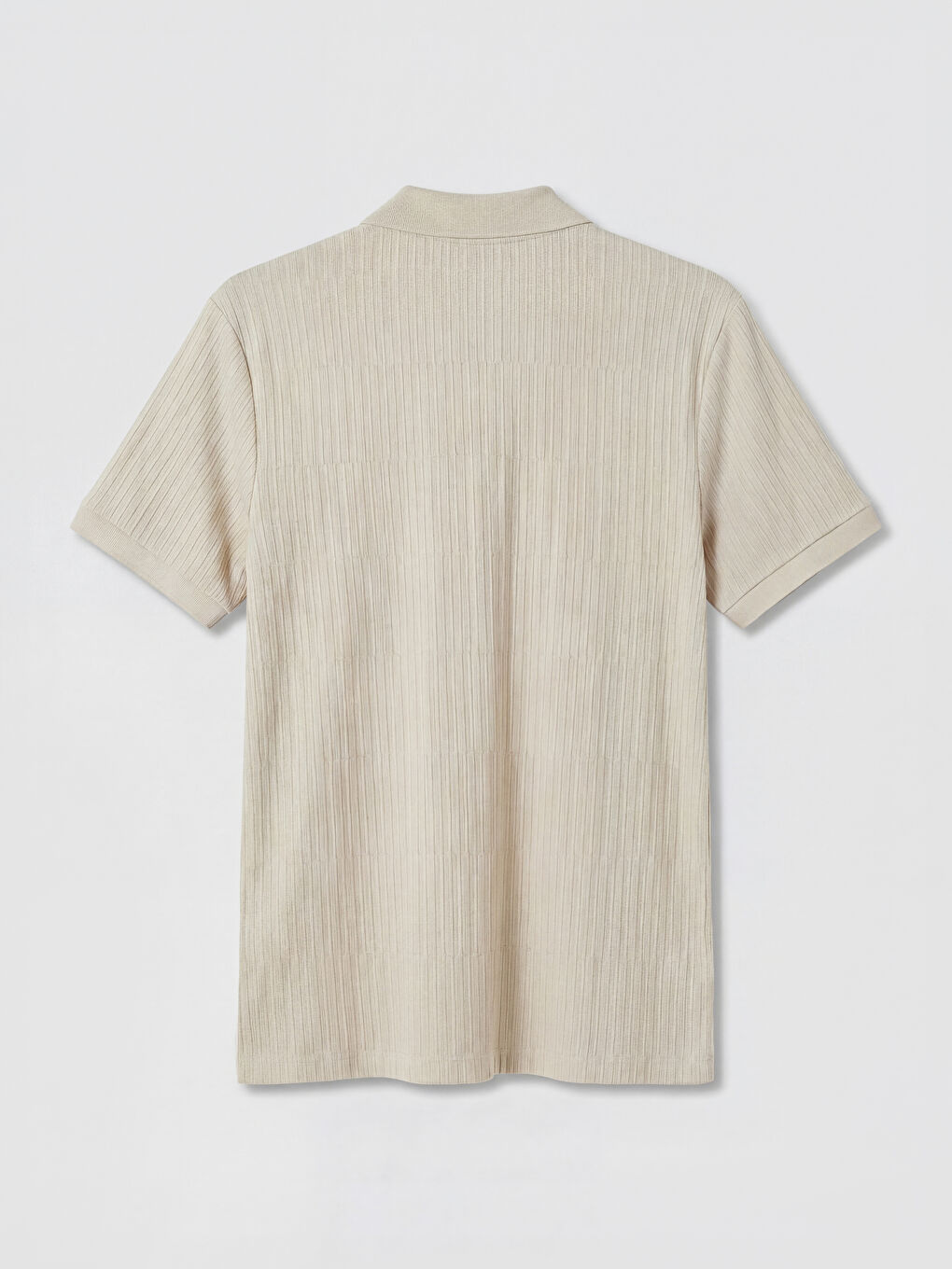 Gri Polo Yaka Erkek Tişört-1