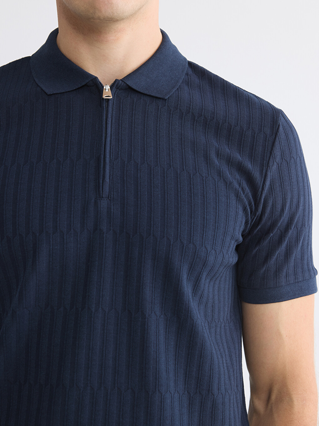 Polo Collar Men's T-Shirt-4