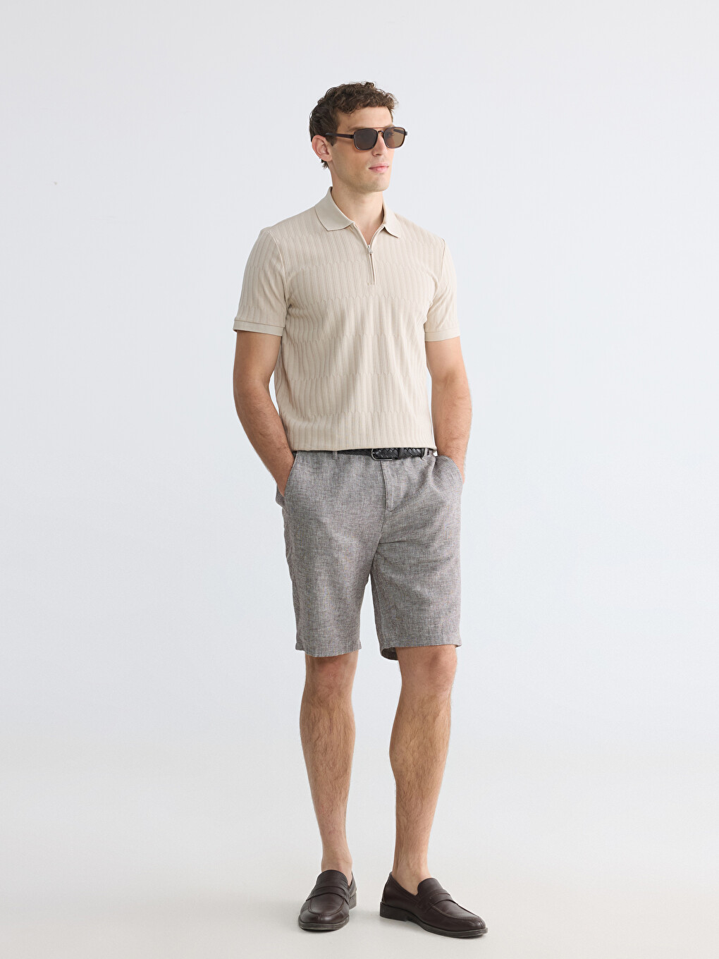 Polo Collar Men's T-Shirt-3