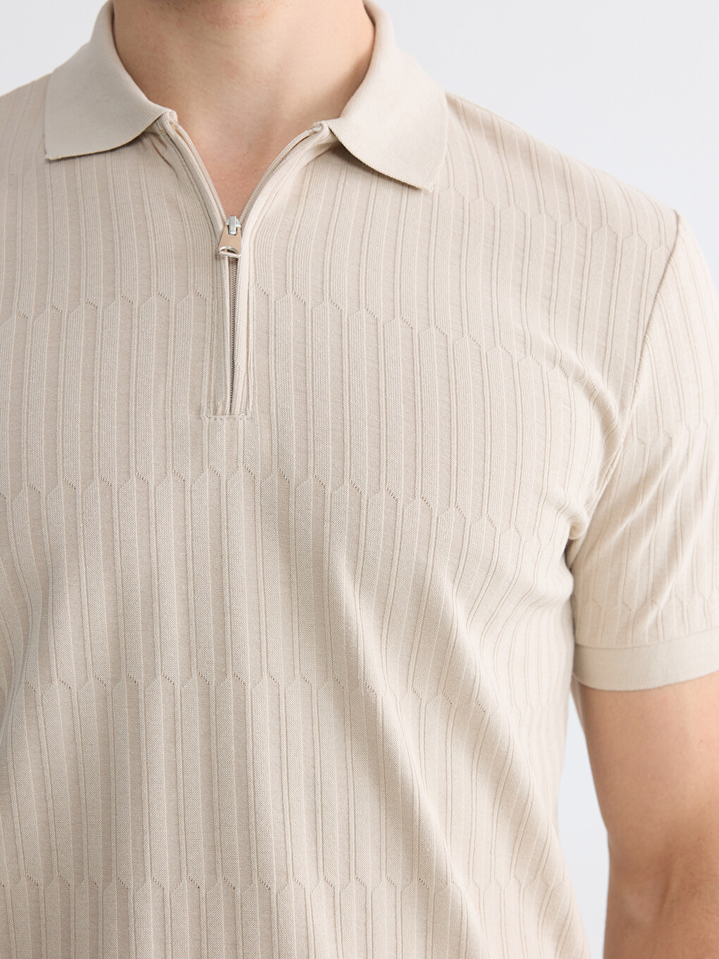 Polo Collar Men's T-Shirt-4