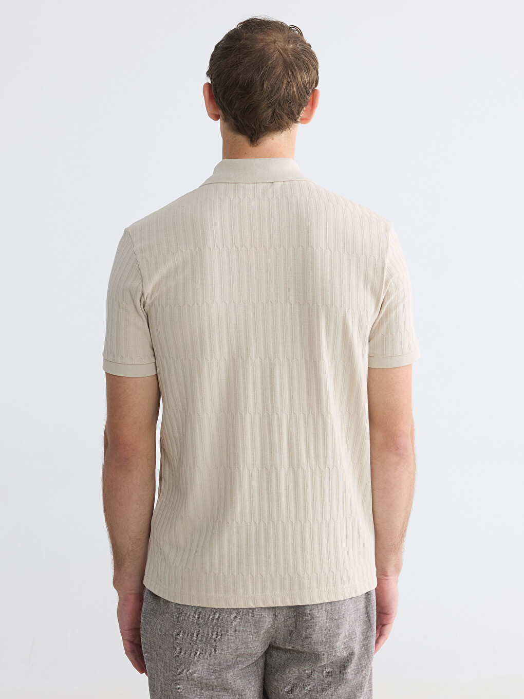 Polo Collar Men's T-Shirt-5