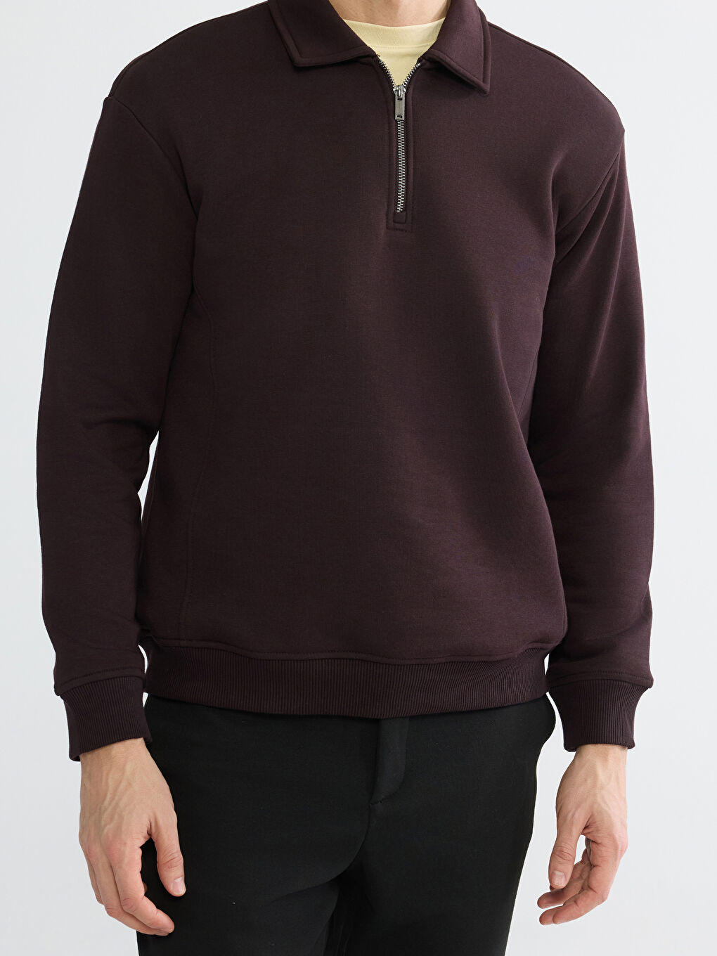 كنزة رياضية بياقة بولو للرجال-5