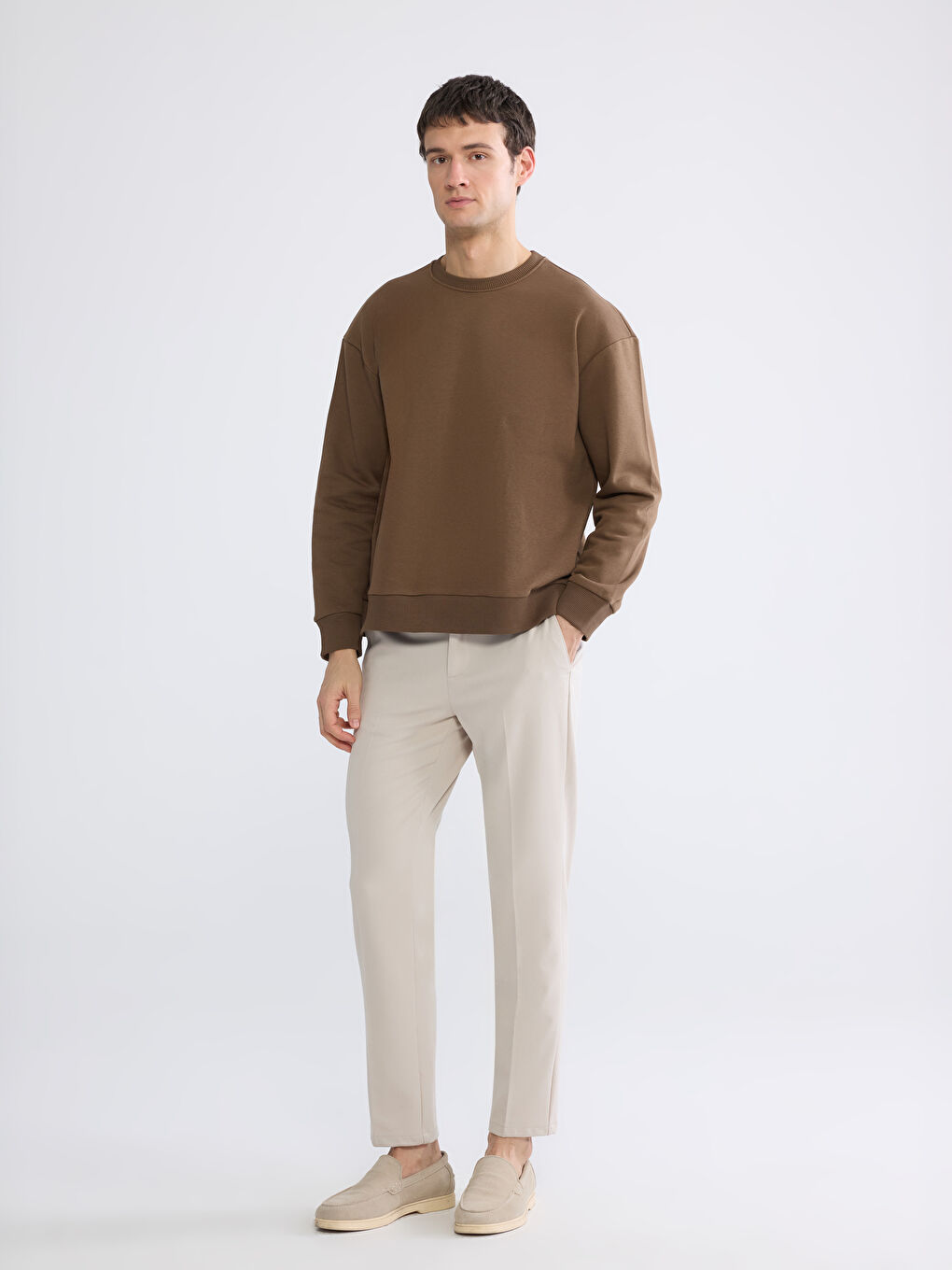 Men's Crew Neck Heavy Sweatshirt-3