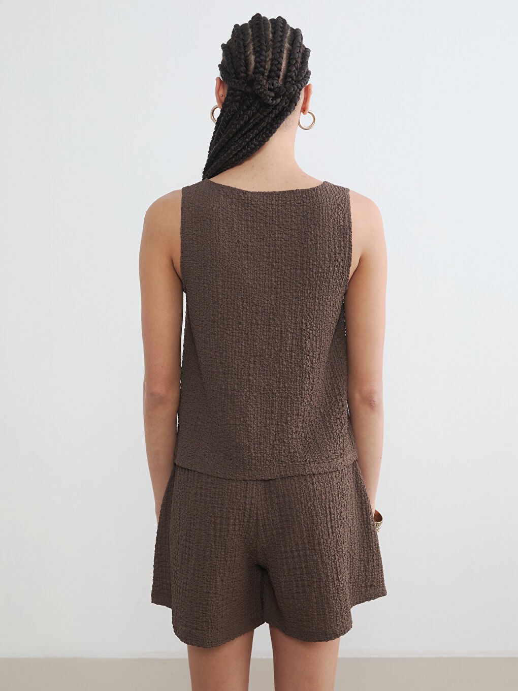 Woman BROWN Tank Top-3