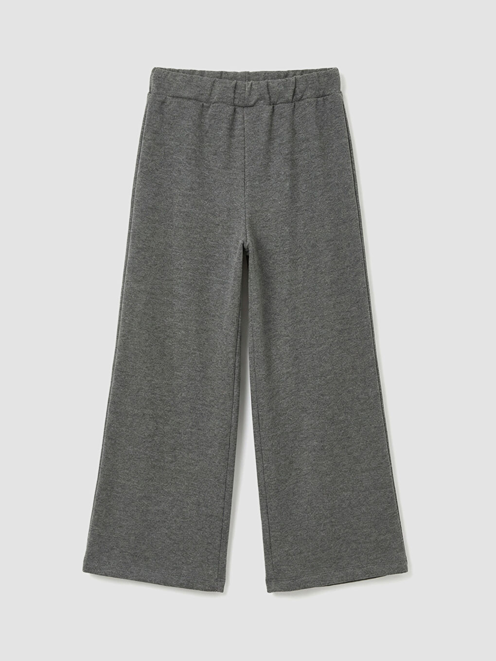 Girls' Wide-Leg Sweatpants with Elastic Waistband-1
