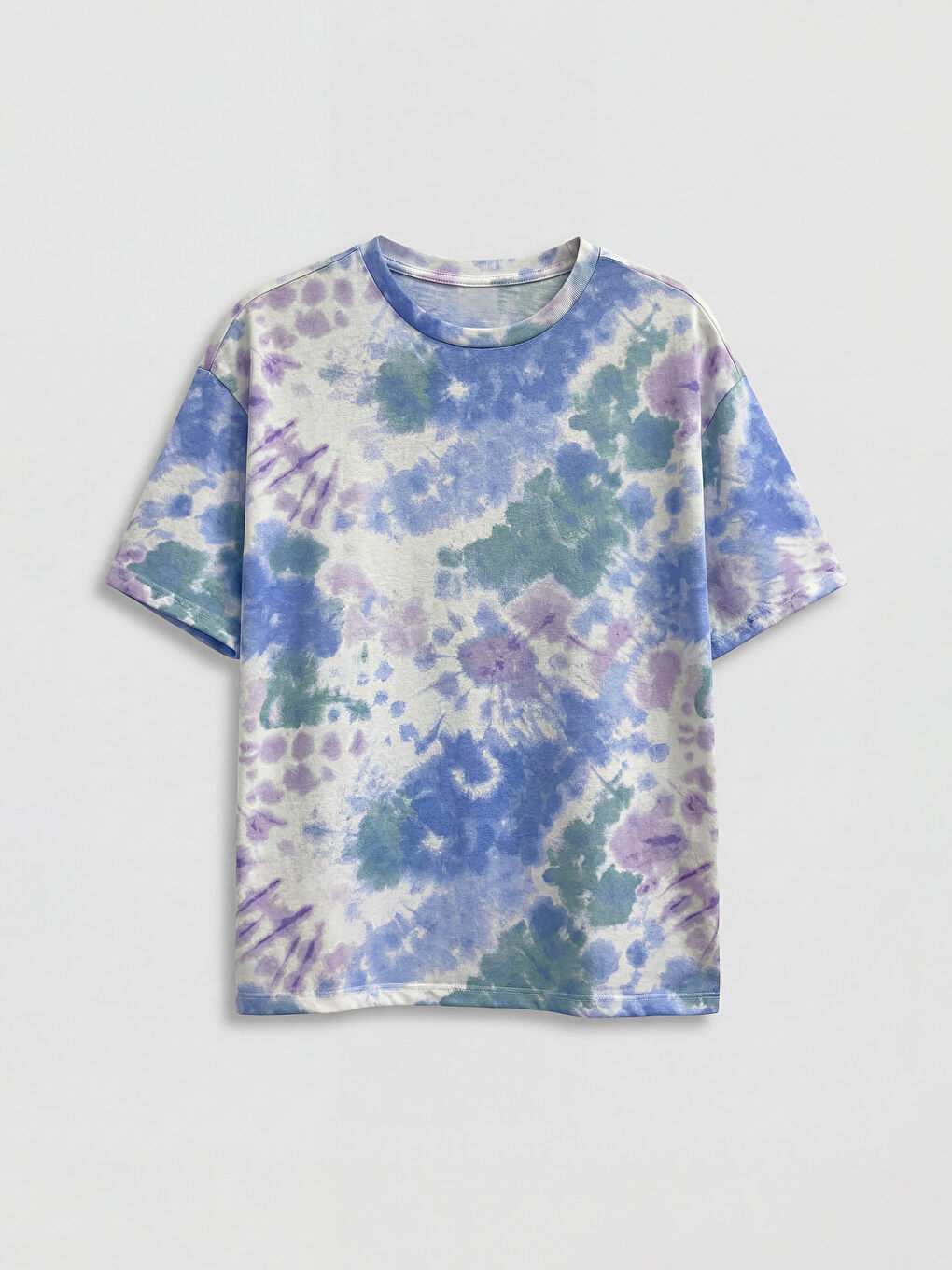 Crew Neck Tie-dye Girls' T-Shirt