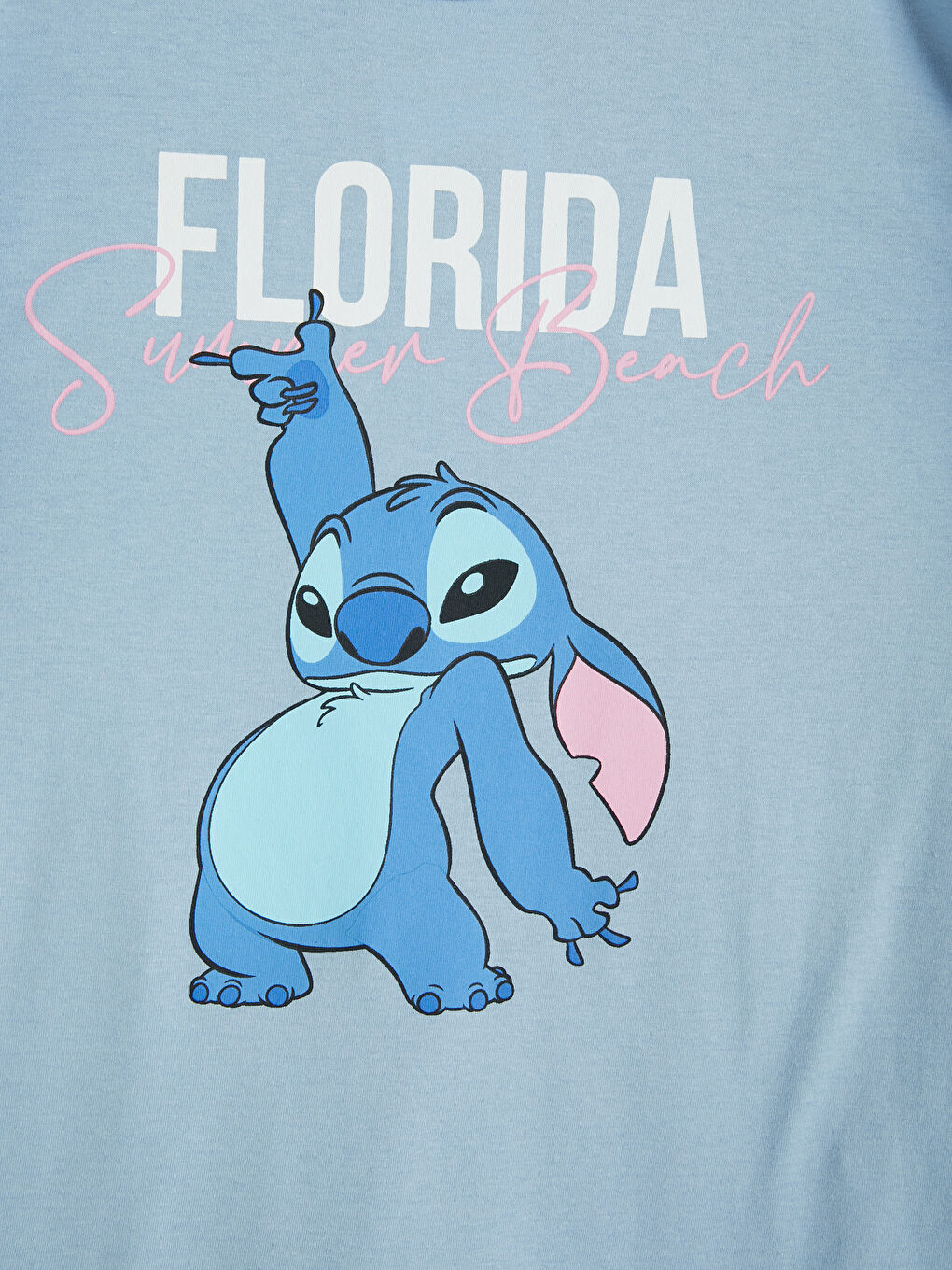 Stitch Printed Girls' T-Shirt-1