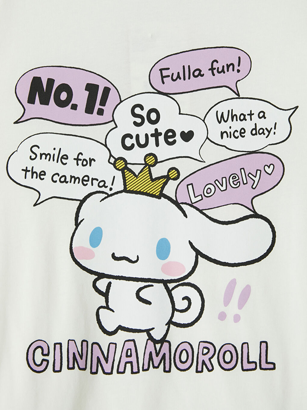 Cinnamoroll Printed Girls' T-shirt-2