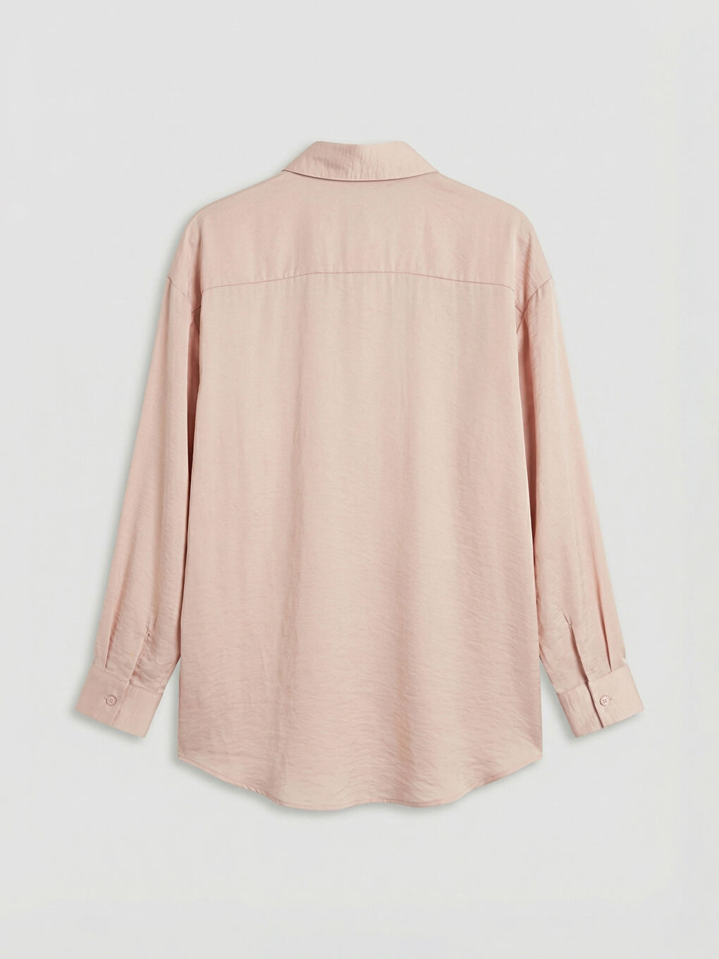 Pembe Loose Fit Kadın Gömlek-5