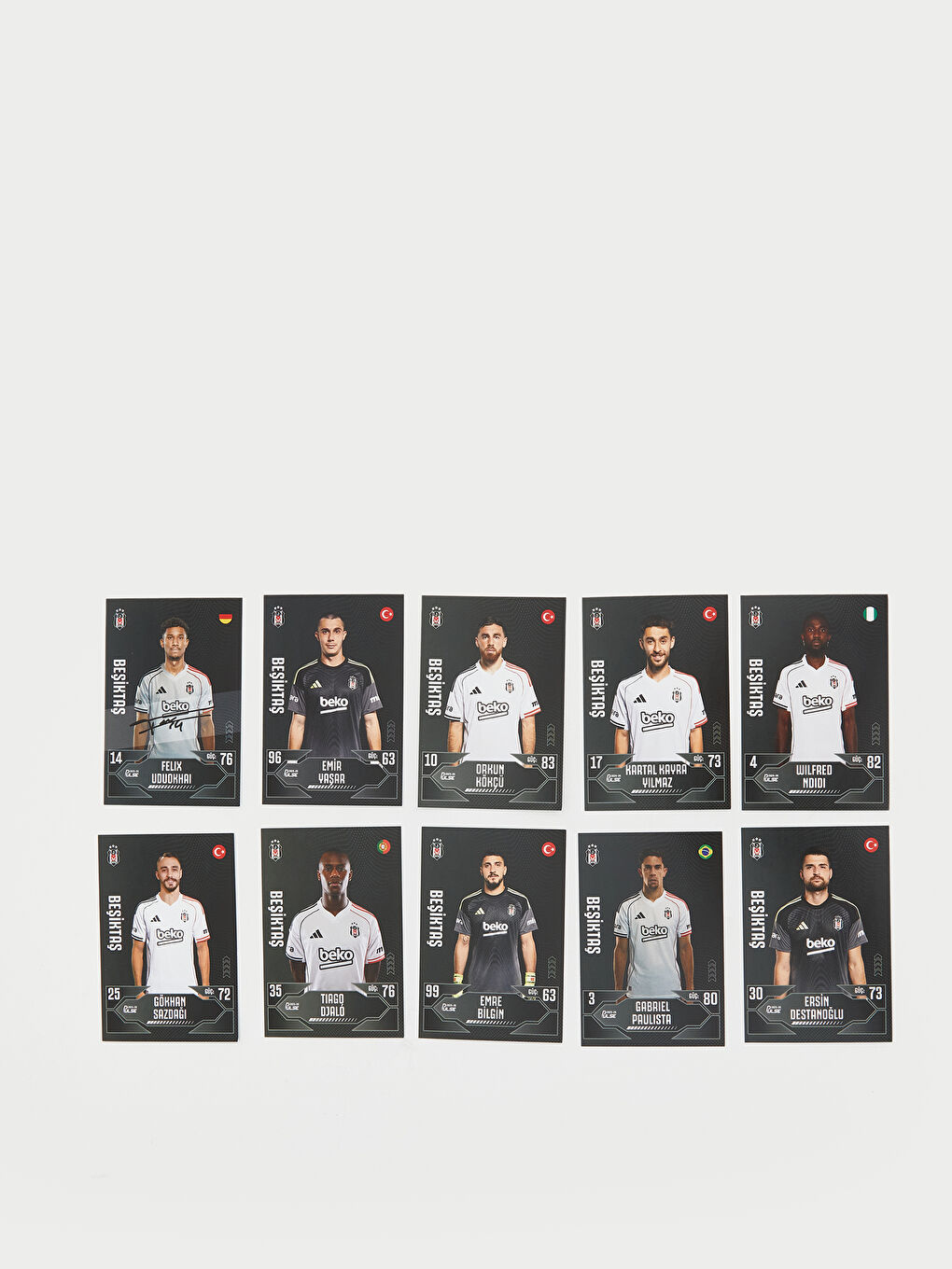 Beşiktaş Lisanslı Yıldız Oyuncular Kart-1