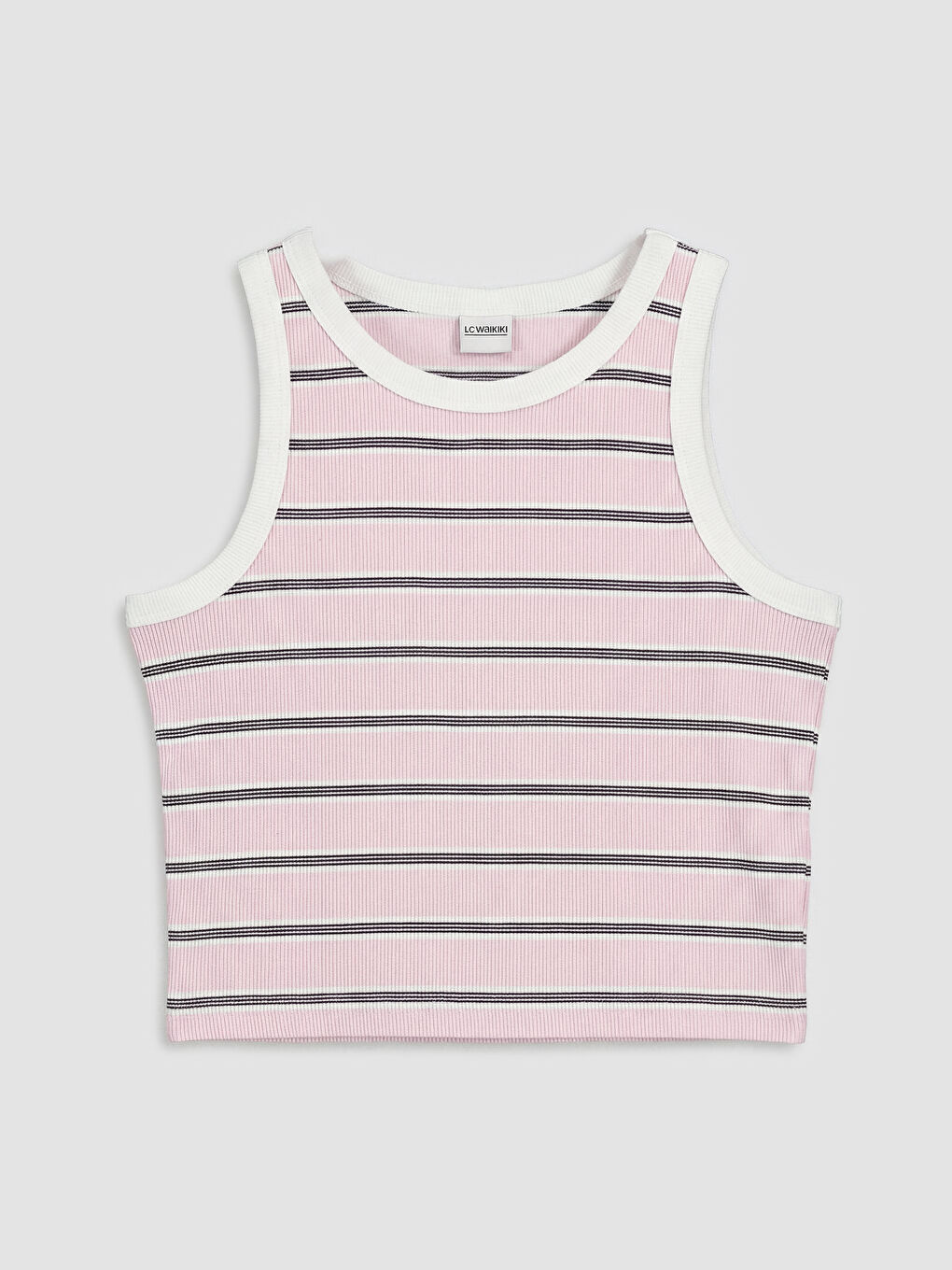 Crew Neck Striped Girls' Tank Top