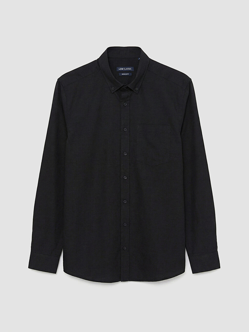 Siyah Regular Fit Erkek Gömlek