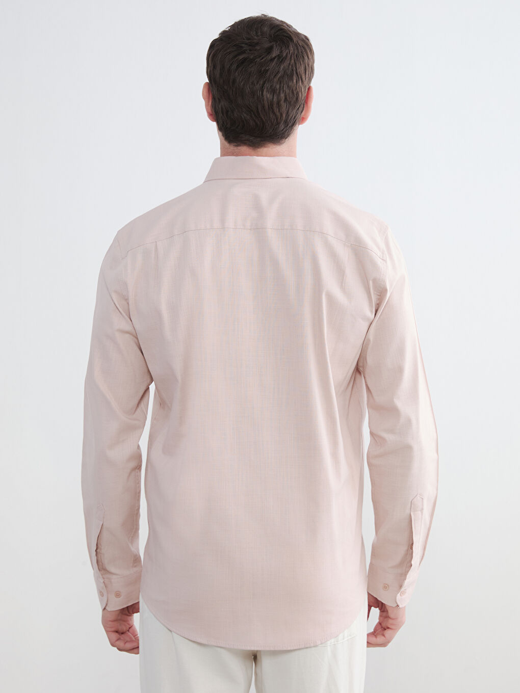 Pembe Regular Fit Erkek Gömlek-3