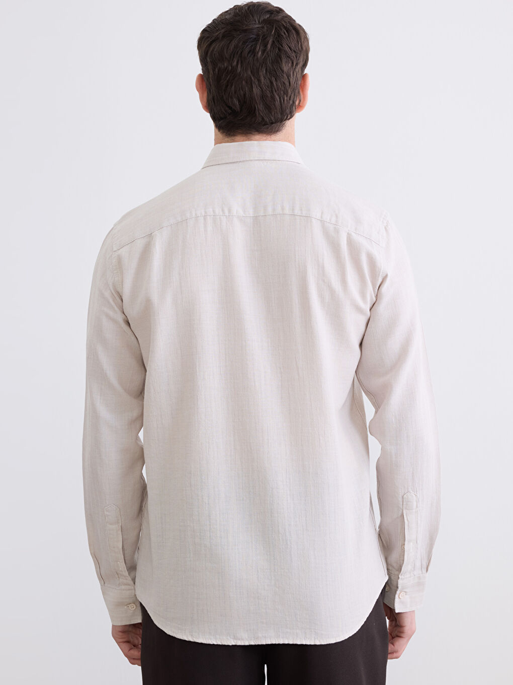 Bej Regular Fit Erkek Gömlek-3