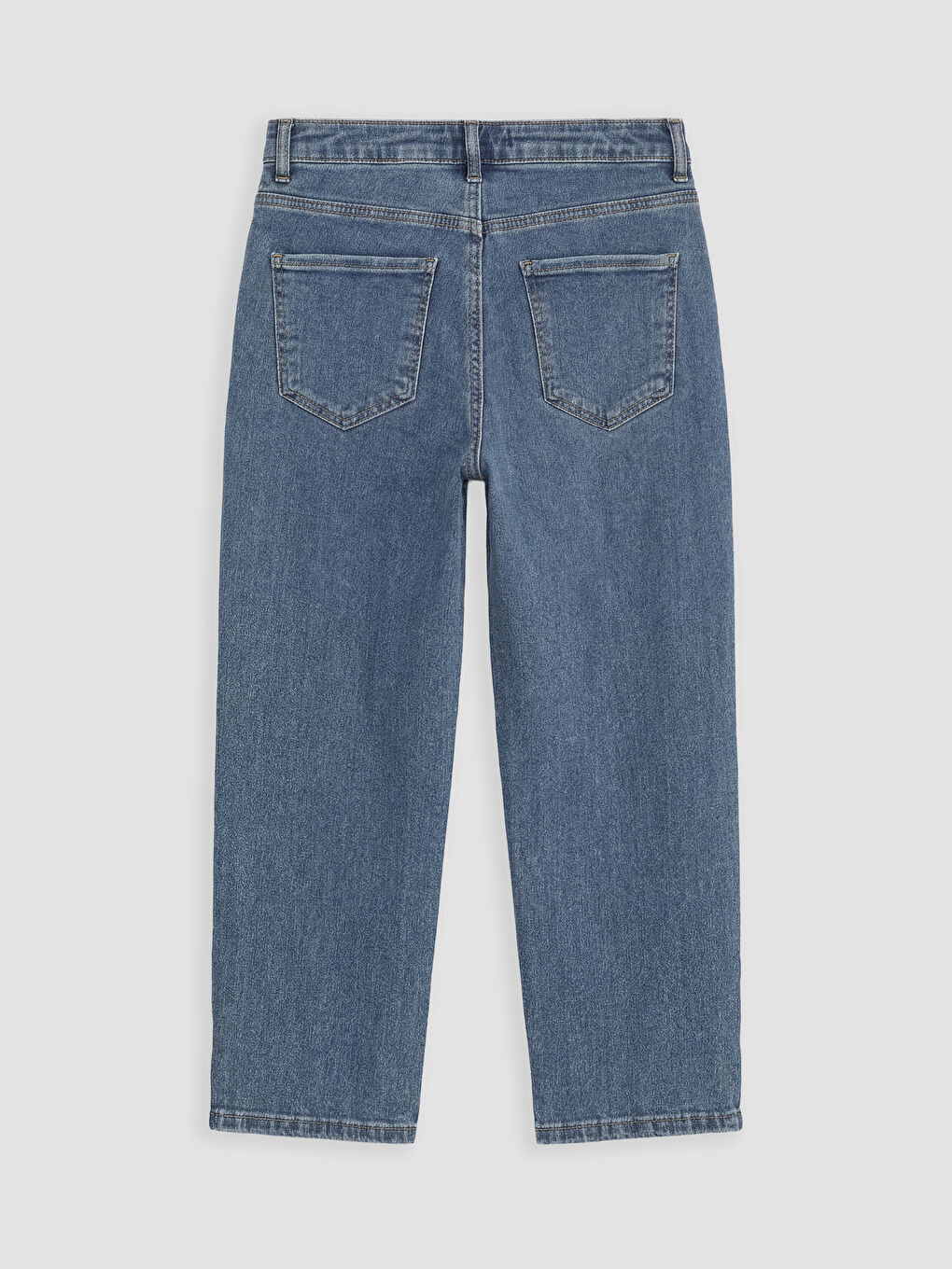 High Waisted Slim Fit Women's Jean Capri-5