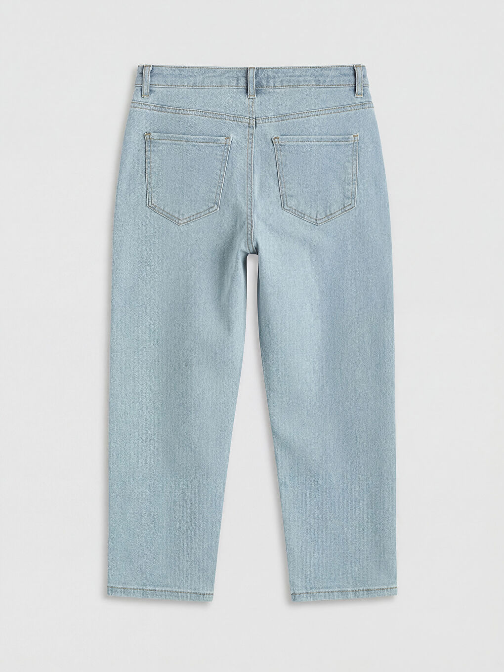 High Waisted Slim Fit Women's Jean Capri-5