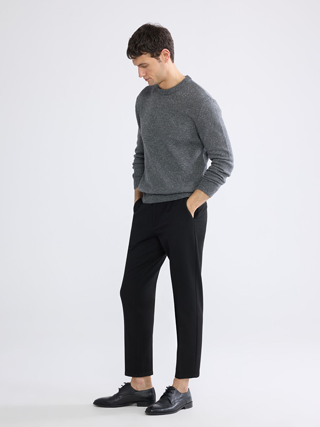 Άνδρας ΓΚΡΙ Πουλόβερ-1