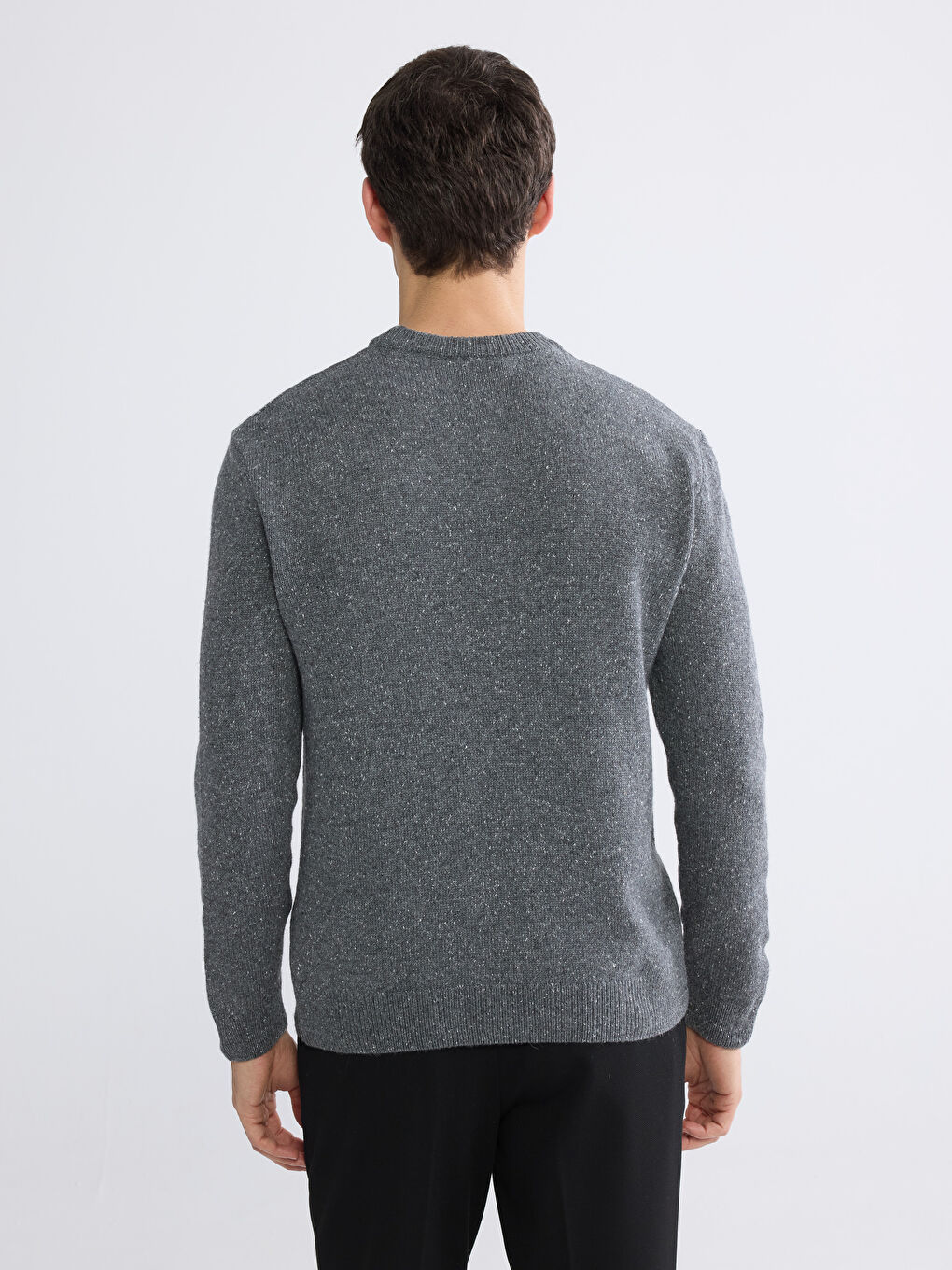 Άνδρας ΓΚΡΙ Πουλόβερ-3