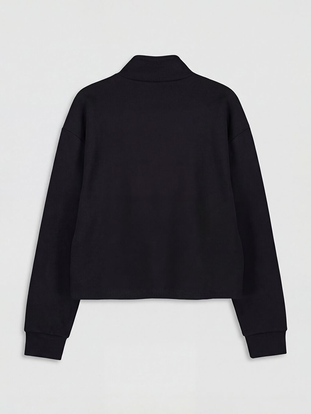 Siyah Dik Yaka Kız Çocuk Soft Touch Eşofman Takım-2