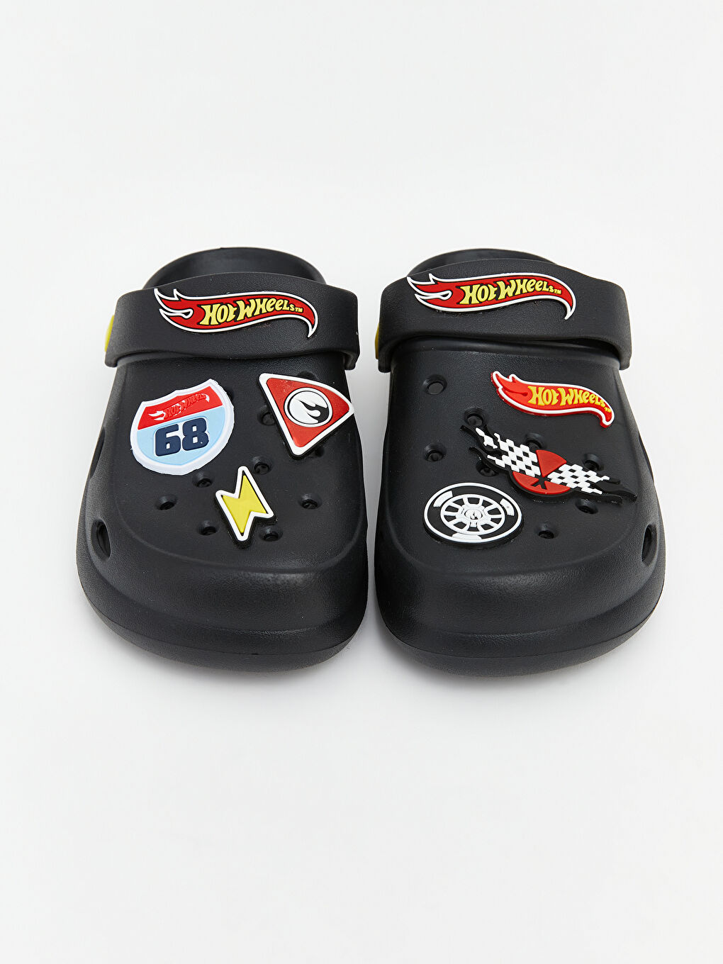 Siyah Hot Wheels Baskılı Erkek Çocuk Sandalet-2