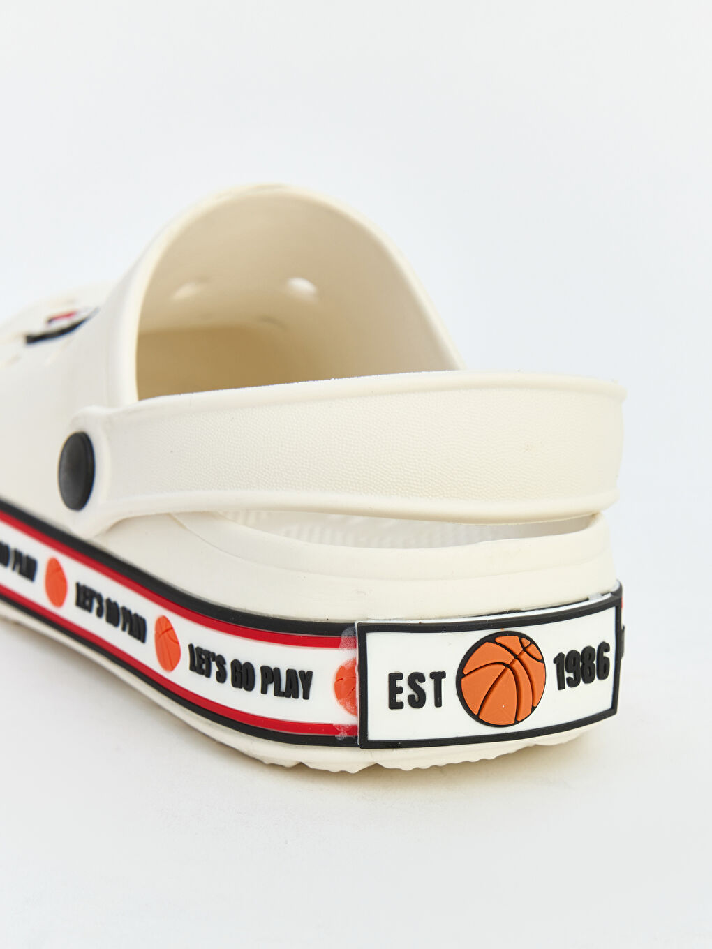 Beyaz Basketbol Temalı Baskılı Erkek Çocuk Sandalet-3