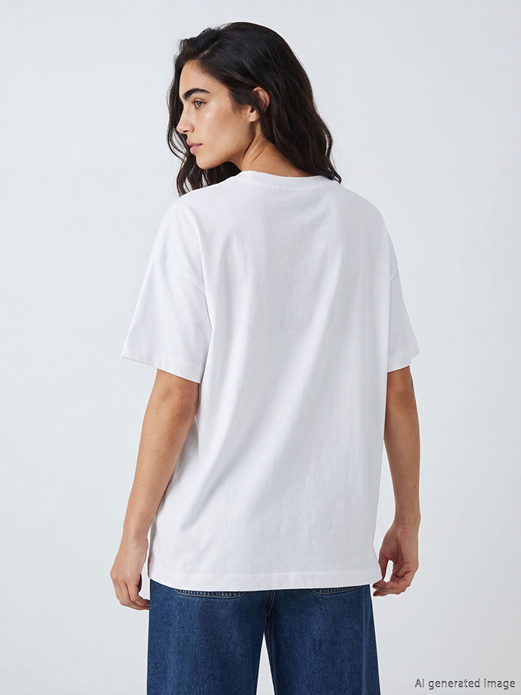 New York Printed Oversize Women's T-Shirt-3