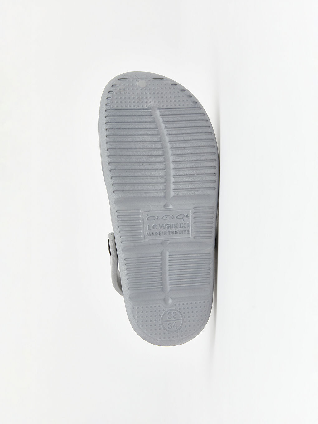 Gri Rozetli Erkek Çocuk Plaj Sandaleti-3