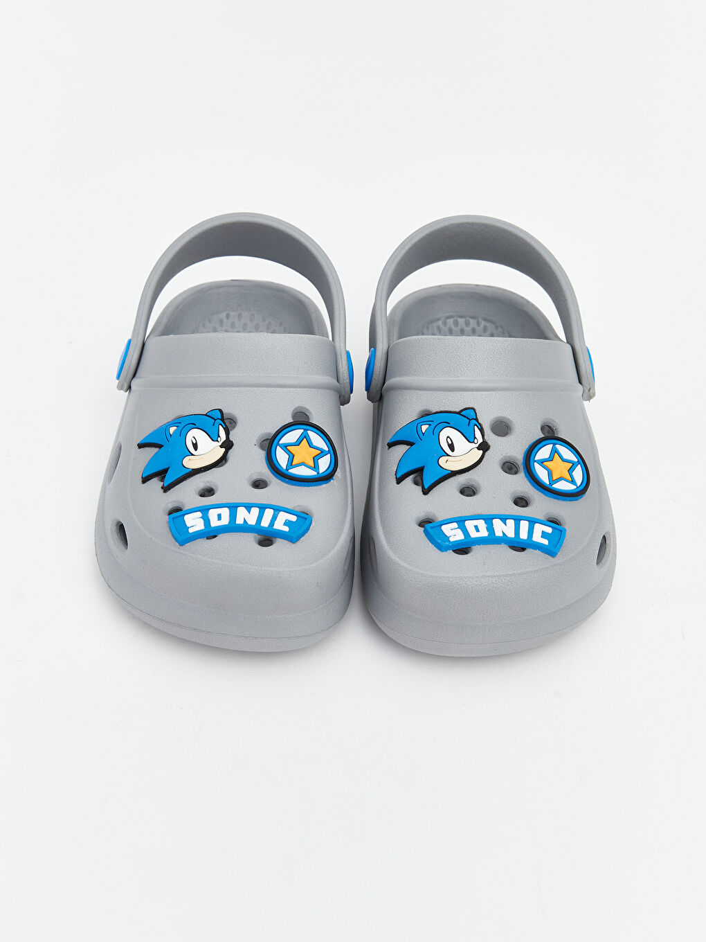 Gri Sonic Baskılı Erkek Bebek Sandalet-2