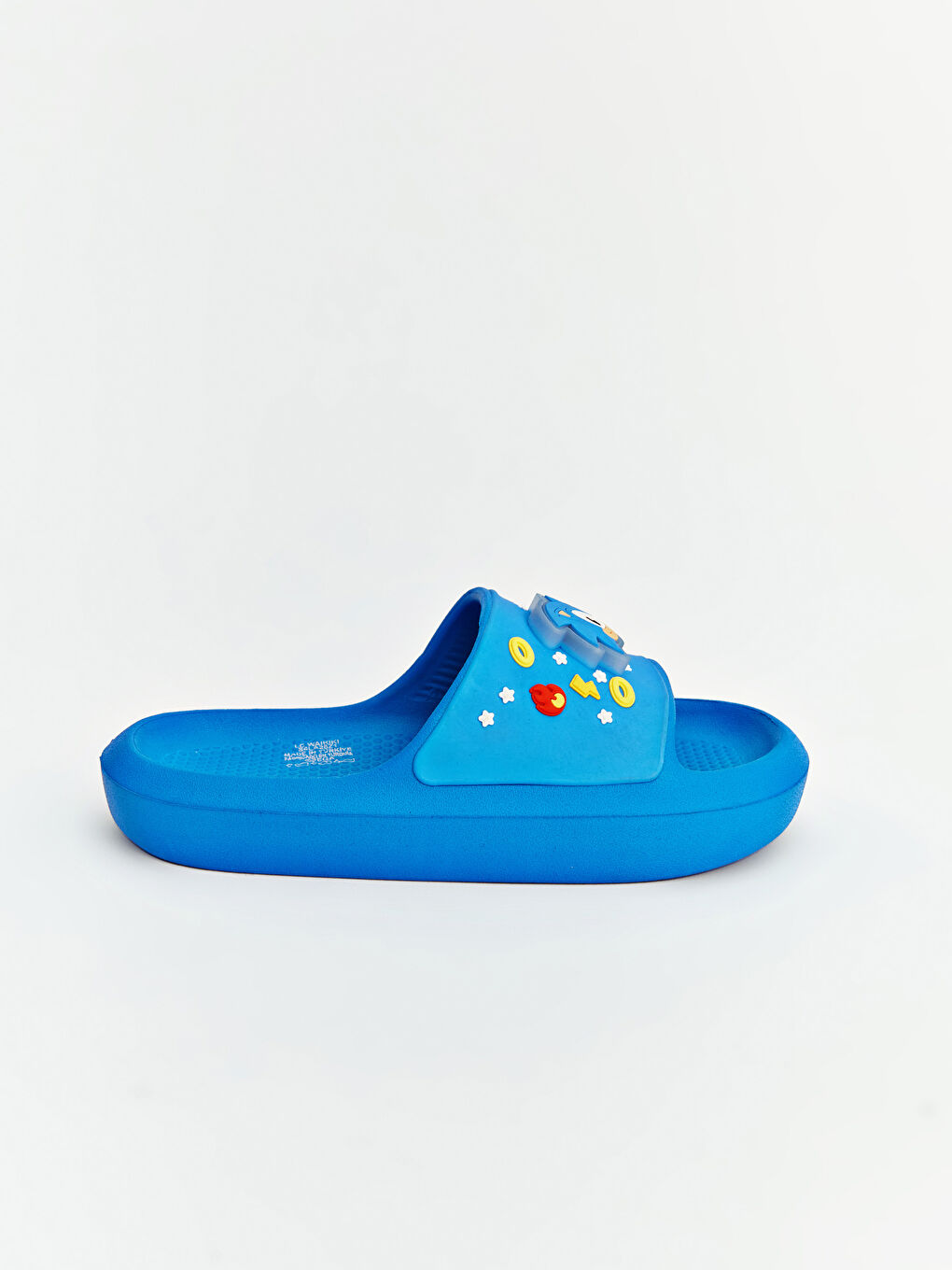 Mavi Sonic Baskılı Erkek Bebek Terlik-2