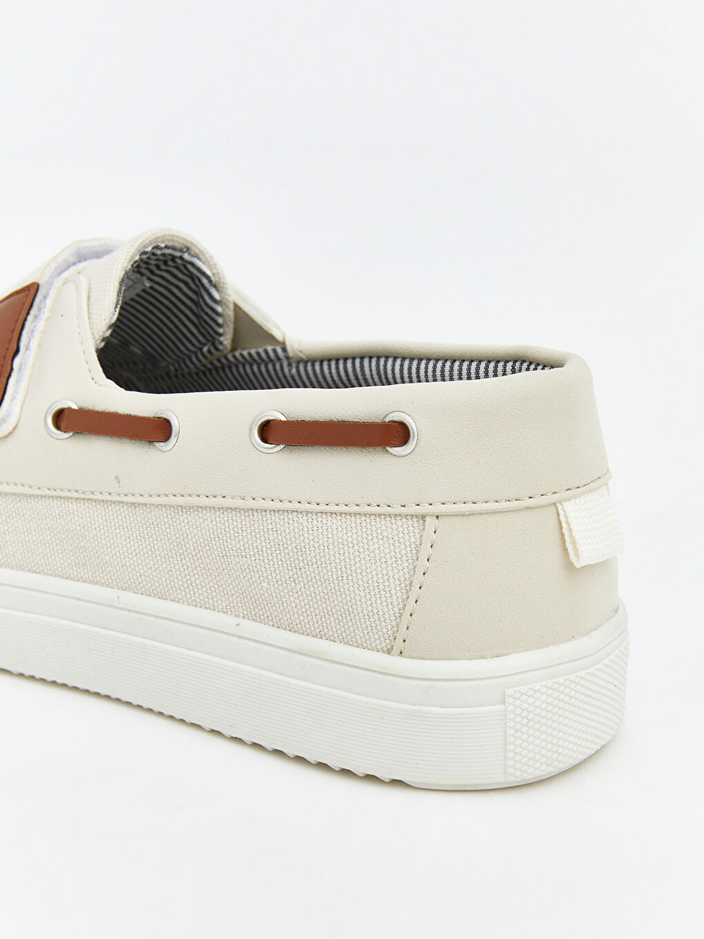 Bej Cırt Cırtlı Erkek Çocuk Klasik Ayakkabı-4