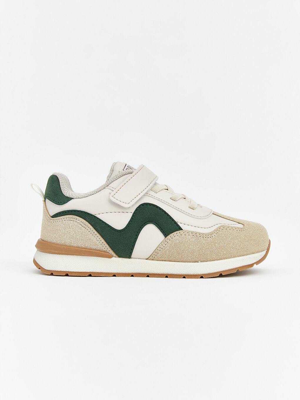 Bej Bağcık ve Cırt Cırtlı Erkek Çocuk Spor Ayakkabı-1