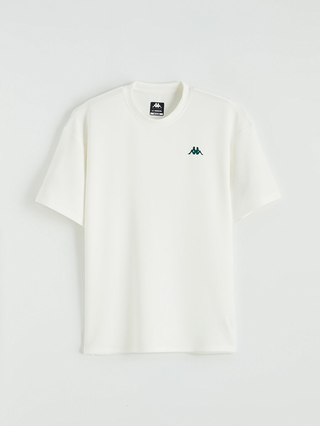 Ekru Bisiklet Yaka Baskılı Erkek Spor Tişört-4